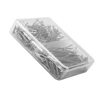 UTHCLO 150 Pièces Épingler bras Épingle à cheveux serrure à goupille kit de broches vis hairpin barrette épingle à nourrice porte- épingles aiguille à cheveux plaqué nickel Silver