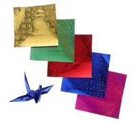 UTHCLO 150 pièces Papier Origami Carré Laser pour Bricolage DIY Garçon Fille et Adultes Papiers Pliables pour Créations Artistiques et Décoration