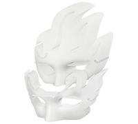 UTHCLO 16 Pièces Masque de Bal Masqué Blanc DIY en Résine et Papier