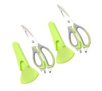 UTHCLO 2 Ensembles Ciseaux de Cuisine Multifonction Acier Inoxydable avec Magnétisme Ciseaux Portable pour Barbecue et Découpe de Poulet Lot de Résistants et pour Usage Domestique