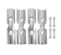 UTHCLO 2 Ensembles Connecteurs pour Tringles de Placard Acier Inoxydable de Raccords Robustes et Réglables pour Tringles de Rangement et Étagères