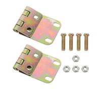 UTHCLO 2 Ensembles Jeu de 2 Charnières Inclinables pour Poubelle Extérieure Vis et Écrous, Accessoire de Quincaillerie pour Couvercle de Poubelle, Support Stable pour Chariots de Ménage,