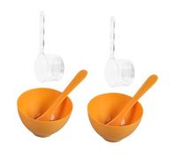 UTHCLO 2 ensembles Kit Bols de pour Masque Facial Doré Spatule Épaisse Ronde Accessoire DIY pour Salon de et Usage Domestique Cadeau Femme