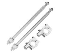 UTHCLO 2 Mâts de Drapeau Rétractables pour Moto et Vélo, Acier et Aluminium, 1,2 Mètre, 2 Pièces, Support de Fixation Guidon pour Accessoires Vélo Sécuritaires et Portables