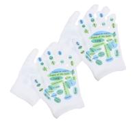 UTHCLO 2 Paires De Massage Trousse De Soins Des Pieds Point De Déclenchement Chaussettes De Pied Chaussettes à Points De Massage Des Pieds Masseur Polyester Coton Blanche