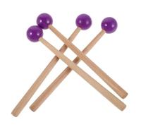 UTHCLO 2 Paires Maillets de Percussion en Aluminium Violet, Lot de 4 Pièces, Baguettes pour Xylophone, Glockenspiel et Marimba, Maillets Polyvalents pour Orchestres, Écoles et Pratique
