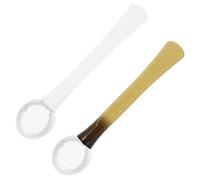 UTHCLO 2 pièces Applicateur de Crème pour Yeux Barre de Massage pour Soin Peau des Yeux Améliore Absorption Crème Réduit et Édème Accessoire Pratique et Portable Blanc Vert