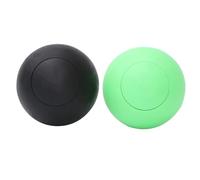 UTHCLO 2 pièces Balles de Massage Tpe pour Yoga et Fitness Musculaire Ferme pour Relaxation Profonde Outil Auto-massage pour Dos Cou et Trigger Points Vert et Noir