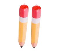 UTHCLO 2 Pièces Ballon Crayon Gonflable PVC Orange Lot de Décorations Scolaires Jouets Géants pour Salle de Classe Suspendus Décor Créatif et Facile à Installer