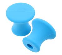 UTHCLO 2 Pièces Base de Thérapie Portable en Caoutchouc Bleu Support Stable pour Fourche, Accessoire Anti-stress pour Séances de Thérapie à Domicile