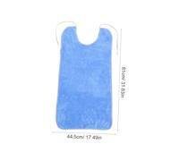 UTHCLO 2 pièces Bavoirs Seniors Étanches Lot de Bavoirs pour Adultes Résistants à Usure Protège Vêtements Repas pour Personnes Âgées Confortables et Moyenne Bleu et Marron