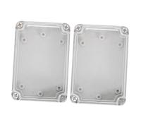 UTHCLO 2 pièces Boîtier de Jonction Électrique Étanche Abs Transparent Boîtier de Projet pour Modules de Sécurité et Alarmes Extérieures Installation Facile sans Outils