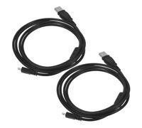 UTHCLO 2 pièces Câble USB pour Recharge de Caméra Numérique Cordon de Données Noir avec Noyau Magnétique Compatible Systèmes de Navigation 8P 15M 2pcs