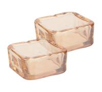 UTHCLO 2 Pièces Cendrier Carré en Verre pour Cigare, Décoratif, 2, 8