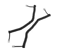 UTHCLO 2 Pièces Cordon Téléphone Spirale Noir Câble pour Combiné Téléphonique Fixe Flexible Installation Simple Compatible Fixes