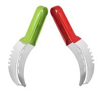 UTHCLO 2 pièces Coupe Pastèque Inox Multifonction Trancheuse Ergonomique pour Melon et Fruits Outil de Cuisine Compact pour Maison