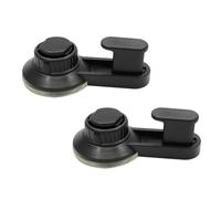 UTHCLO 2 pièces Crochets Ventouse Puissants Porte-manteau sans Perçage Réutilisable Accessoires Muraux Noirs pour Salle de Bain et Cuisine Support Peignoir et Serviette Facile à Poser et