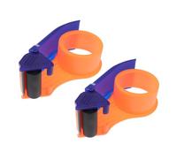 UTHCLO 2 pièces Distributeur de Ruban Adhésif Métal Dispositif Manuel de Découpe et Scellement pour Colis Robuste et Ergonomique Anti-rouille