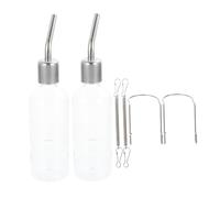 UTHCLO 2 pièces Distributeurs Eau Suspendus pour et Rongeurs Bouteilles Fuite Plastique Transparent avec Accessoires de Fixation et Facile à Installer