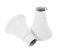 UTHCLO 2 pièces Embouts de Tringle à Rideau Modernes Décorations Rondes Blanches pour Barre de Rideau Accessoires Faciles à Installer pour Fenêtres et Décoration Intérieure