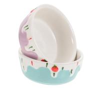 UTHCLO 2 pièces Gamelle Céramique pour Rongeurs Petit Format Bol Anti-Renversement et Anti-éclaboussures Bol Stable pour Hamster Rat Lapin Cochon et Hérisson Lot de Bleu