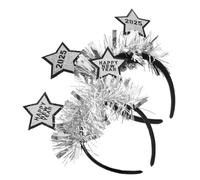 UTHCLO 2 Pièces Headbands Year Party Accessories Glitter Star Design Unisex Reusable Celebration Headband