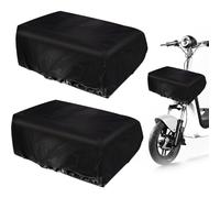 UTHCLO 2 pièces Housse Imperméable Panier Vélo Protection Pluie Résistante pour Panier Arrière de Vélo Électrique Couverture Étanche Noir et Argent