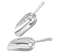 UTHCLO 2 Pièces Ice Scoop Alliage Aluminium Résistant Au Froid avec Manche Ergonomique Rond Pelle à Glace Polyvalente pour Glace Bonbons Protéinées et Farine pour Congélateurs et Bars