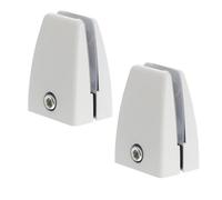 UTHCLO 2 Pièces Lot de 2 Pinces de Fixation en Alliage D'aluminium pour Cloisons de Bureau, Clips Réglables pour Écran de Séparation, Supports Stables pour Panneaux, Gestion Intégrée des