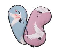 UTHCLO 2 pièces Masque de Sommeil Occultant Doux Imitant la Soie Confortable et Ajustable Protège les Yeux Pendant la Nuit Bande Élastique pour Maintien Sécurisé Adapté à Tous pour Repos