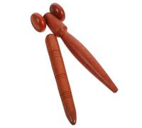 UTHCLO 2 pièces Outils de Massage Bois pour Points Acupuncture Bâtons de Massage Faciles à Utiliser Surface Lisse et Confortable pour Détente Du Visage et Corps