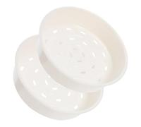 UTHCLO 2 pièces Panier Vapeur Plastique Accessoires Cuisine pour Cuiseur Riz Cuit Vapeur Sans Odeur pour Poisson Viande Légumes Compatible Usage Hôtel et Ménage