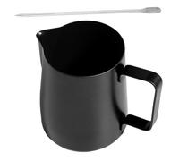 UTHCLO 2 pièces Pichet à Mousse de Lait Inoxydable avec Aiguille Latte Art Pichet Mousseur pour Cappuccino et Café et Facile à Verser Set