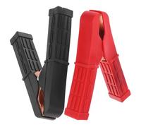 UTHCLO 2 pièces Pinces Batterie Robustes Rouge et Noir Clips Crocodile pour Batterie Voiture Câbles de Chargeur et Test Grip Sécurisé pour Dépannage Auto