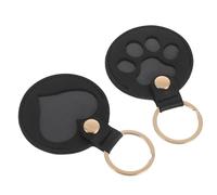 UTHCLO 2 Pièces Porte-clés Souvenir pour Poils Animaux Porte-Bijoux Mémorial Chat et Chien PU Accessoire Léger pour Garder la Mémoire de Votre Compagnon Proche