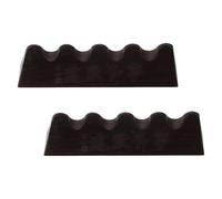 UTHCLO 2 Pièces Porte-pinceaux Bois Vintage Repose-pinceaux Chinois Artisanal pour Calligraphie et Peinture à Aquarelle Support Décoratif Fonctionnel pour Bureau et Atelier