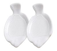 UTHCLO 2 Pièces Râpe Céramique Multifonction Poisson Forme à Gingembre Ail Légumes Ustensiles Cuisine Sécurisés Résistants Aux Taches Compact et Pour Maison