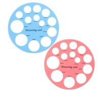 UTHCLO 2 Pièces Règle De Mesure De Mamelon Embout Pour Brides Outil De Mesure De Embout De Mamelon Règle Pour Dimensionnement