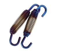 UTHCLO 2 pièces Ressort de Traction pour Pot Échappement Moto Crochet Pivotant Métal Installation Facile pour Performance Améliorée