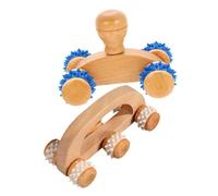 UTHCLO 2 pièces Rouleur de Massage pour Dos et Mollets Masseur Réutilisable pour Relaxation Musculaire et Circulation Sanguine Outil de Massage Corporel et Étirement Yoga