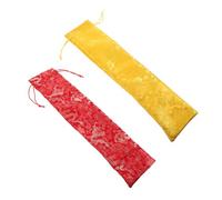 UTHCLO 2 pièces Sac de Rangement pour Œuvres Art et Calligraphie Brocart Épais Protection Poussière et Humidité Lot de Pochettes Adaptées Aux Parchemins et Peintures