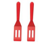 UTHCLO 2 pièces Spatule Silicone de Cuisine Ustensile de Pâtisserie Chaleur Outil Antiadhésif pour Cuisson de Brownies et Steak Mini Spatule Rouge