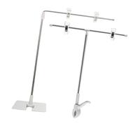 UTHCLO 2 pièces Support Affiche Acier Inoxydable Forme Réglable Porte Affiche Pied Présentoir Publicitaire Stable pour Menus Salons Foires