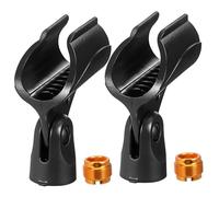 UTHCLO 2 pièces Support Micro avec Adaptateur à Clips Réglables pour Fixation Microphone Accessoires Robustes et Compatibles Plupart des Supports