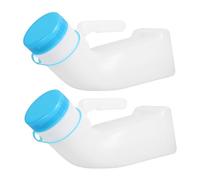UTHCLO 2 Pièces Urinoir qui brille dans Bouteille d'urinoir pot d'urinoir pour hommes pot d'urine pour hommes grand urinoir pot à urine en plastique urinoir plastique pe blanche