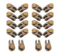 UTHCLO 20 Ensembles De Boucles Décoratives Pour Chaussures Montantes Rivets Et Œillets Métalliques Pour Lacets De Bottes Kits De Réparation De Lacets Dorés