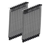 UTHCLO 20 pièces Cache Pci Maille Métallique Noir pour Boîtier Ordinateur Ventilation Anti-poussière Protection Refroidissement Compatible Matx ATX