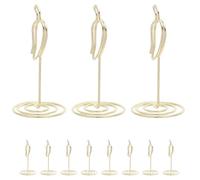 UTHCLO 20 Pièces Lot de 20 Pinces à Cartes de Table Dorées de Piment, Clips de Placement pour Décoration de Concours Culinaire, Supports Porte-Noms Robustes pour Mariages, Fêtes et