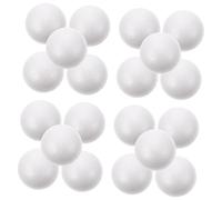 UTHCLO 20 Pièces Lot de Boules de Noël Mousse Blanche pour Décoration DIY Ornements Forme de Boule pour Activités Manuelles et Jouets Garçon Fille pour Décoration Intérieure de Fête