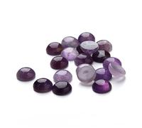 UTHCLO 20 Pièces Patch d'améthyste bijoux artisanat cabochons en pierre d'améthyste dos plat de cristal fournitures de pierre de temps de bricolage Violet,mauve